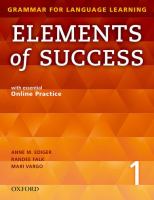 Image de couverture de Elements of success. 1