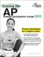 Image de couverture de Cracking the AP. Human geography exam.