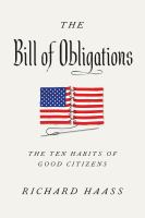 Image de couverture de The bill of obligations : the ten habits of good citizens