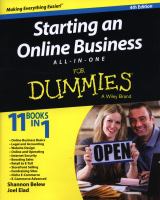 Image de couverture de Starting an online business all-in-one for dummies