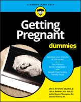 Image de couverture de Getting pregnant for dummies