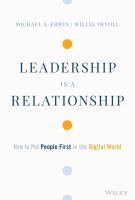 Image de couverture de Leadership is a relationship : how to put people first in the digital world
