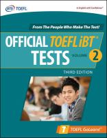 Image de couverture de Official TOEFL iBT tests. Volume 2.