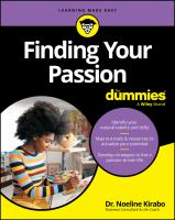 Image de couverture de Finding your passion for dummies