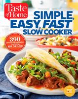 Image de couverture de Taste of home simple, easy, fast slow cooker.