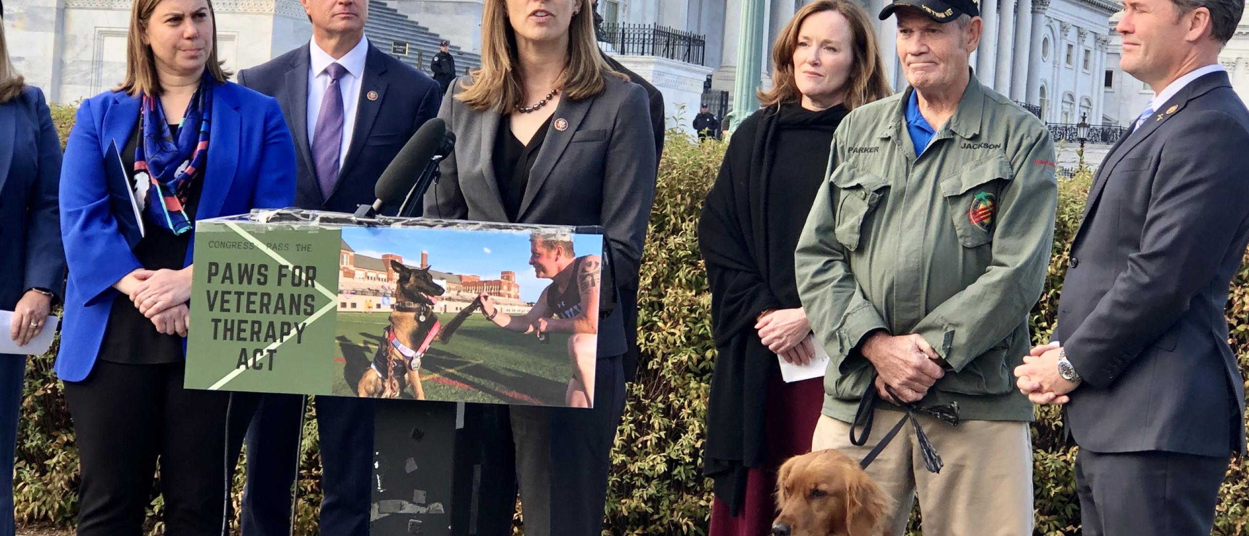 Rep. Sherrill Delivers Unanimous Passage of Bipartisan Bill to Pair Veterans with Service Dogs