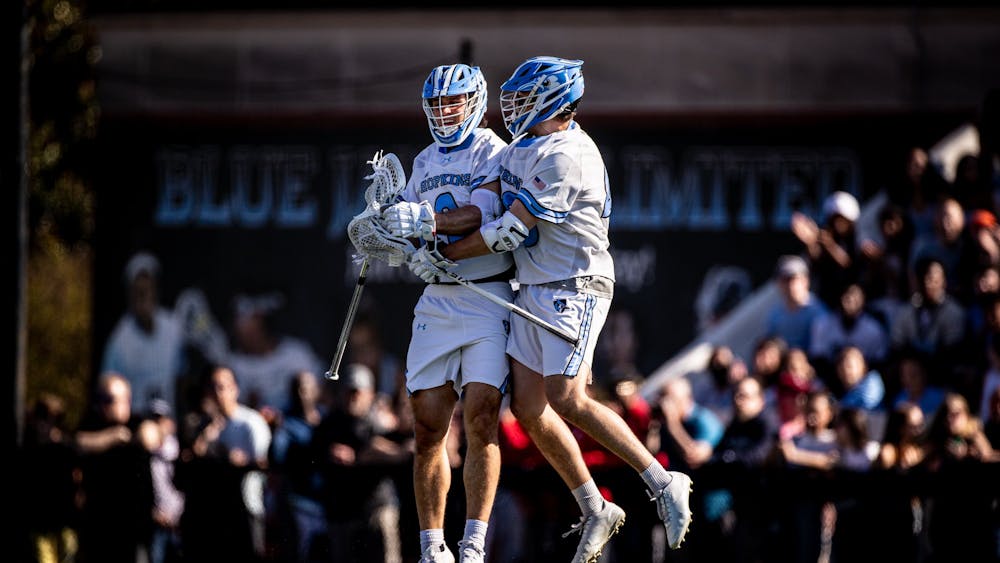 COURTESY OF HOPKINSSPORTS.COM
Men’s lacrosse beat out rival University of Maryland this past Saturday at Homewood Field. The Jays are now through to the championship semifinals.