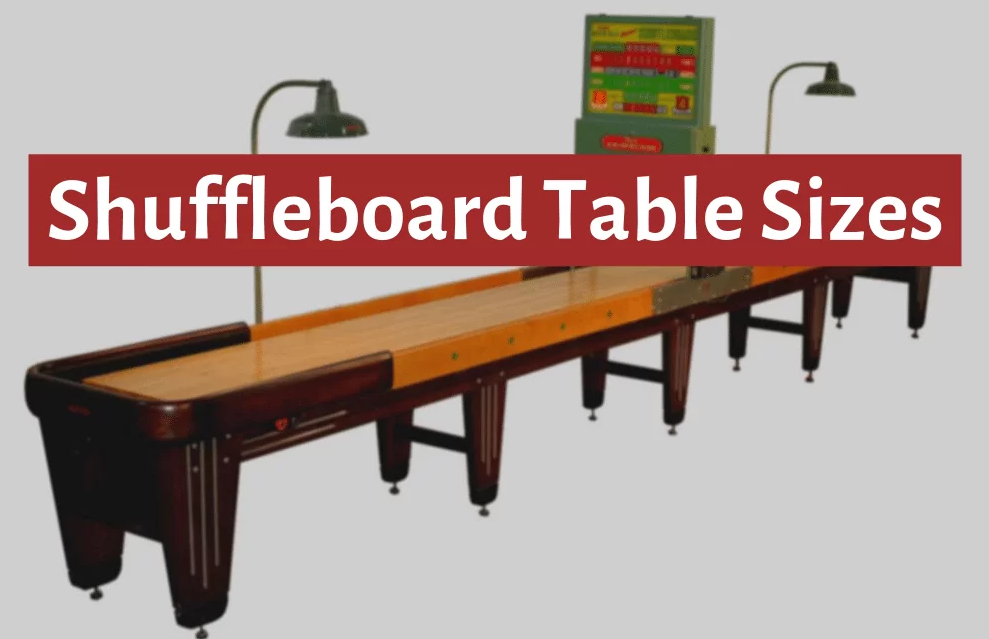 how long is a shuffleboard table
