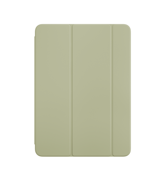 Una custodia Smart Folio verde per iPad Air vista di fronte.