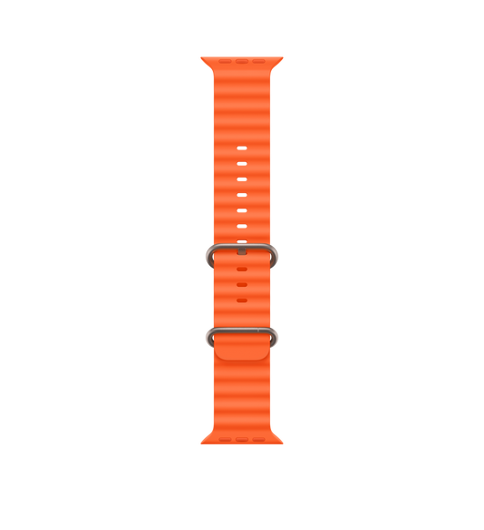 Correa Ocean naranja con estructura tubular de fluoroelastómero de alto rendimiento y hebilla de titanio