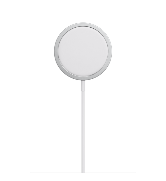 Le chargeur MagSafe comprend des aimants qui assurent un alignement parfait, pour une recharge sans fil accélérée (jusqu’à 15 watts).