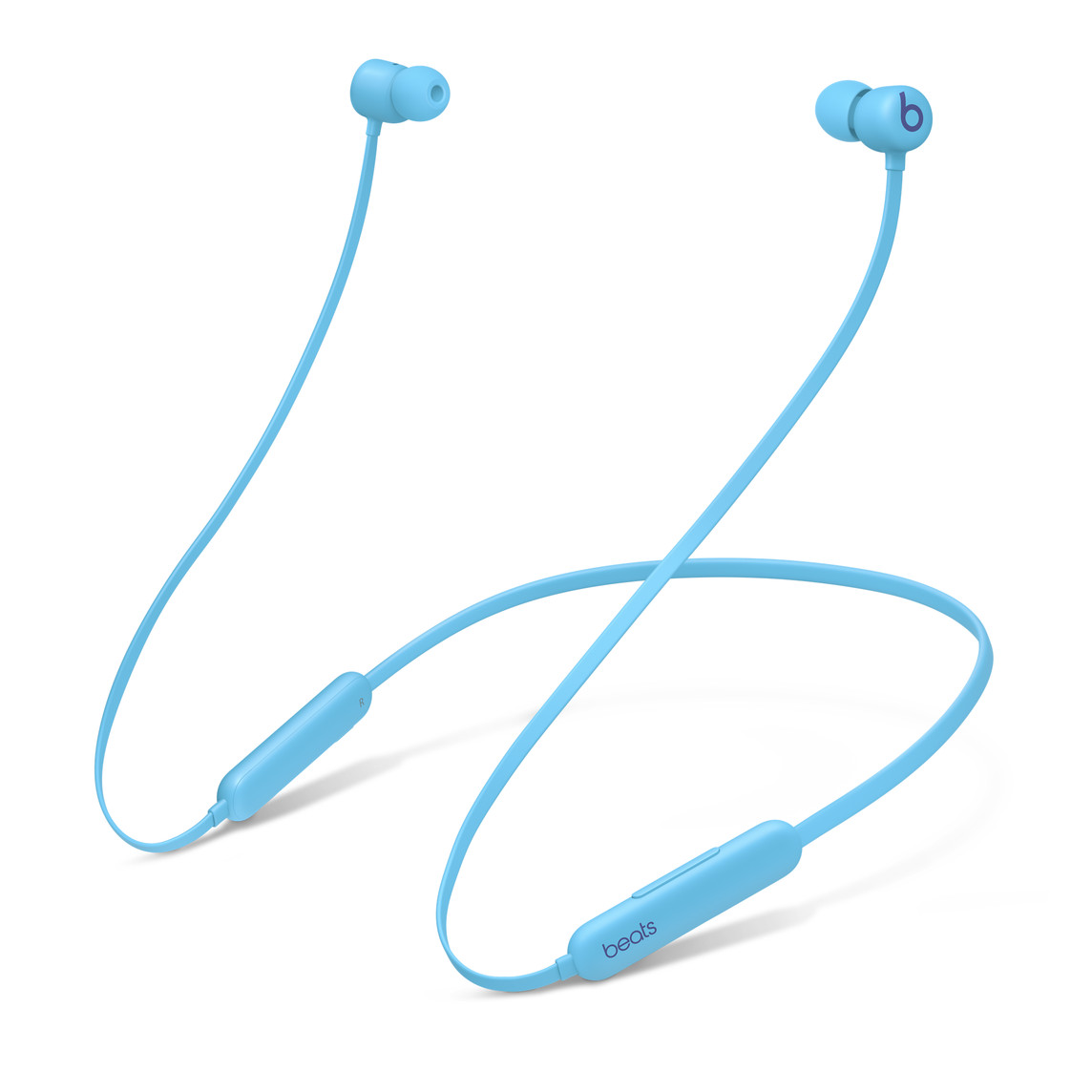 冷焰蓝 Beats Flex 适合全天佩戴的无线入耳式耳机，采用双音室声学设计来实现出色的立体声分离和丰富精准的低音响应。
