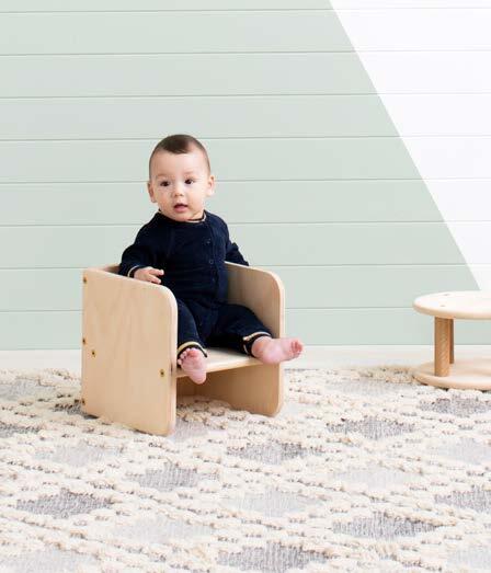 The MOOV Baby cube weaning  chair/table is a versatile peice for your little love.