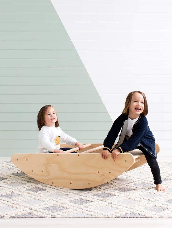 The MOOV Baby Rocking Boat/Steps. Trust us- your kids wont get off this one. 