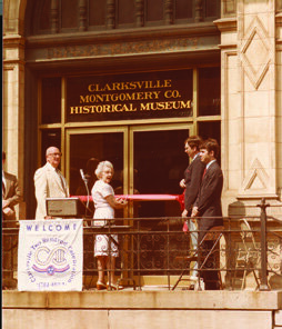 1984 ribbon-cutting for the opening of the Clarksville-Montgomery County Historical Museum