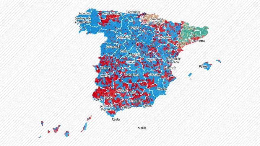 Los resultados de las elecciones europeas del 9J en España, municipio a municipio