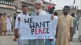 we want peace banner