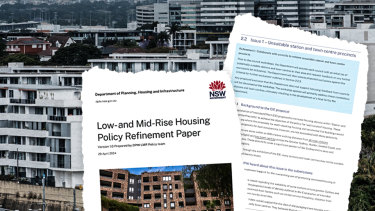 A “policy refinement paper” that was circulated to local councils by the state government about its low- and mid-rise housing reforms.