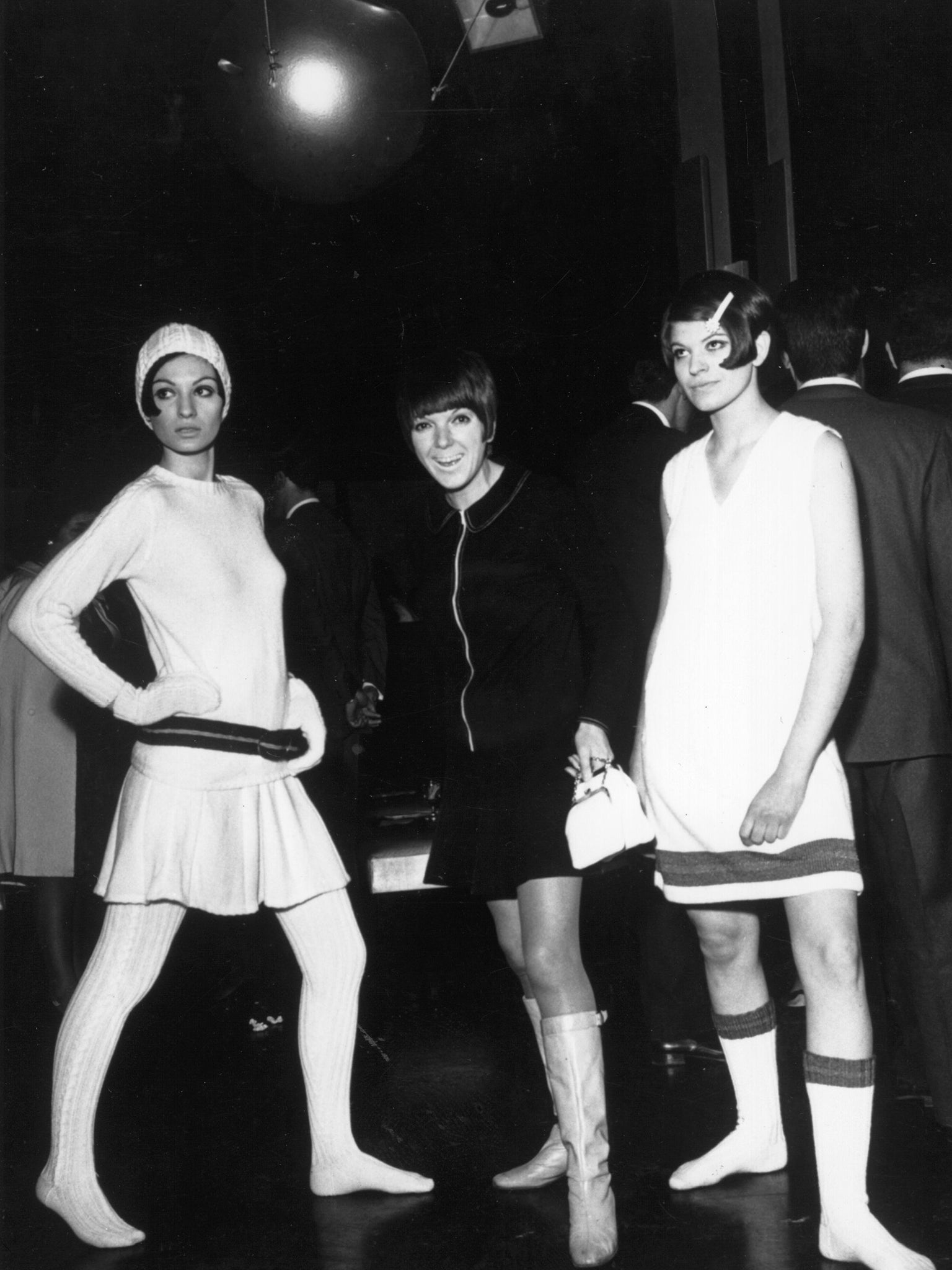 Models wearing pieces from Quant’s 1967 ‘Viva Viva’ collection