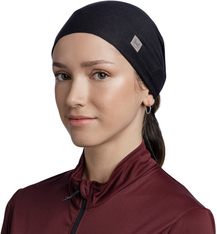 Повязка на голову спортивная Buff Headband CoolNet Solid Black фото 2