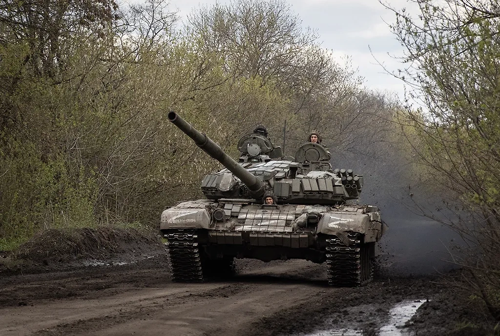 Российский Т-72 в зоне СВО. Фото © ТАСС / Станислав Красильников