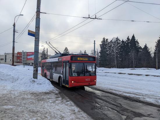 Утром 6 февраля троллейбусы не ходили по улице Майская в Идевчке