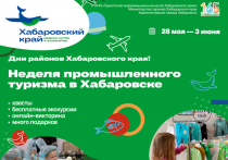 С 28 мая по 3 июня в Хабаровске пройдет «Неделя промышленного туризма». Для детей от семи лет и старше проведут бесплатные экскурсии на производства, сообщили в пресс-службе правительства Хабаровского края. 