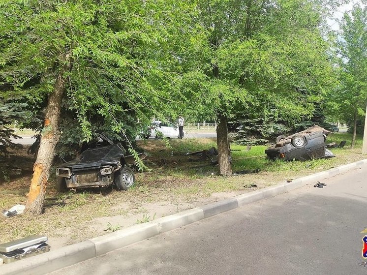 Под Волгоградом погибли водитель и пассажирка врезавшегося в дерево ВАЗа