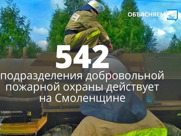 В Смоленской области зарегистрировано 542 подразделения добровольной пожарной охраны