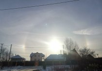 Жители Подмосковья наблюдали сегодня зимнюю "радугу"