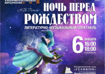 6 января в 16:00 и 18:00 в камерном зале филармонии в Хабаровске пройдет литературно-музыкальный спектакль по повести Н