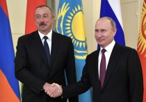 Телефонный разговор с лидером Азербайджана Ильхамом Алиевым провел президент России Владимир Путин