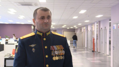 Кавалер двух орденов Мужества комбат Виталий Хугаев поздравил сослуживцев с 23 февраля