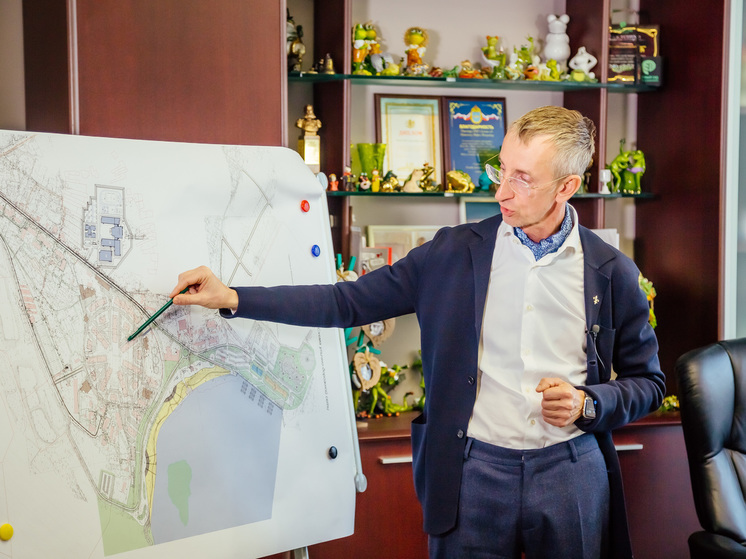 Управляющий директор ГК «Зелёный сад» Андрей Оришкевич рассказал о том, как изменятся посёлок Борки и территория бывшего шпалозавода