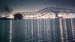 Жуткое обрушение моста в Балтиморе попало на видео