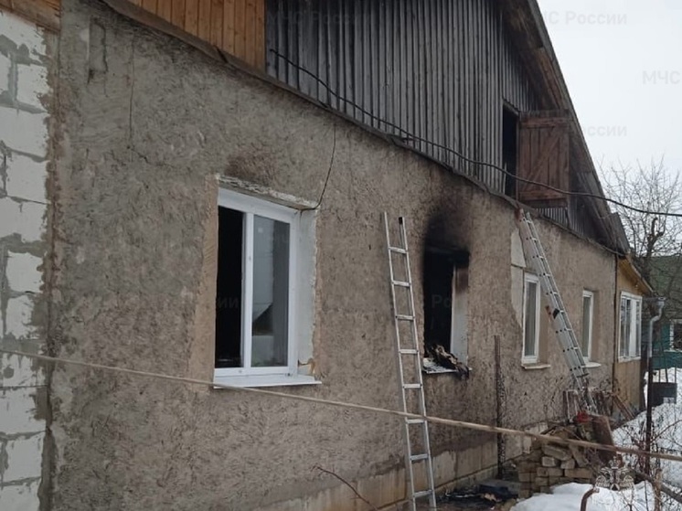 На пожаре в Калужской области сгорел пожилой мужчина