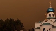"Как на Марсе": видео песчаной бури в Благовещенске