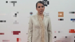Барановская в костюме с мехом появилась на выставке современного искусства: видео
