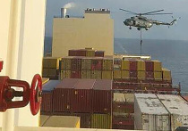 Иранский КСИР в Ормузском проливе высадил десант на сухогруз MSC Aries под флагом Португалии
