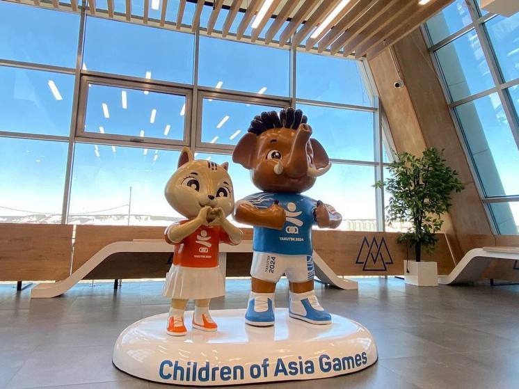 В общественных местах Якутска появились талисманы игр "Дети Азии"