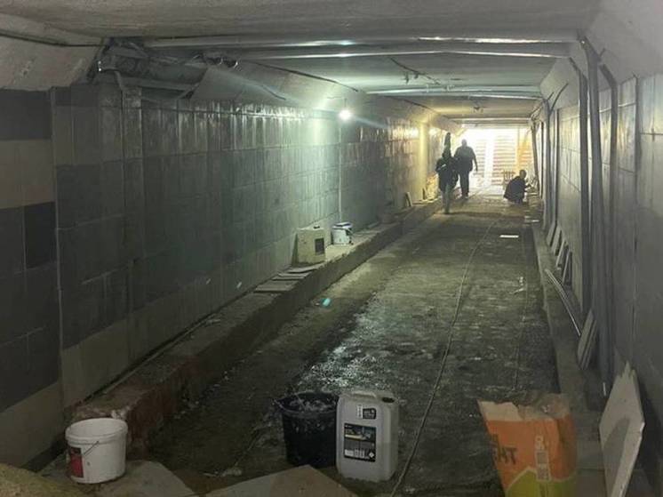 Ремонт подземного перехода на улице Захарова в Краснодаре планируют завершить к маю