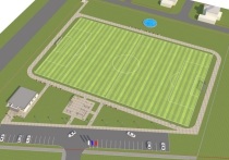 Частное футбольное поле размером 105 на 70 метров намерен построить собственник СК «Темп» на улице Антона Петрова, 263 — возле гипотетического ее пересечения с улицей Хлеборобной.