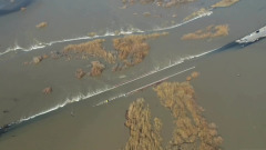Опубликованы кадры разлива реки Ишим в Тюменской области