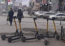 С приходом весны на улицы Новосибирска вернулись желтые самокаты