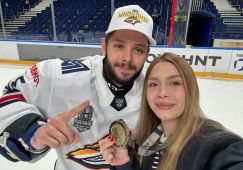«Металлург» стал обладателем Кубка Гагарина: хоккеисты праздновали с любимыми девушками