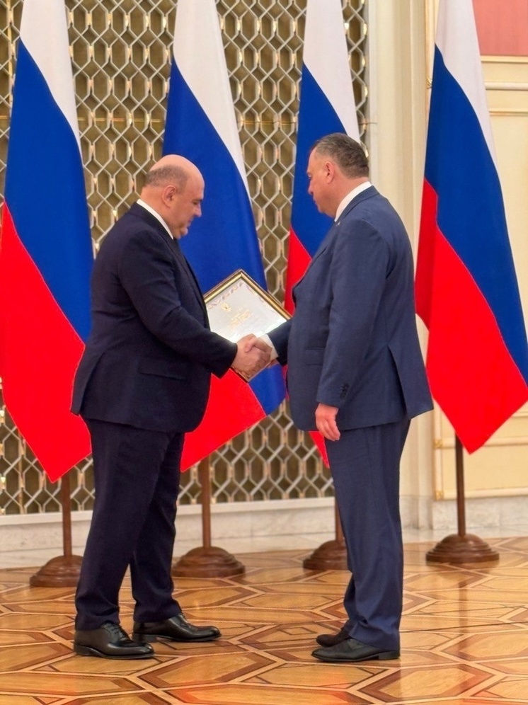 Премьер-министр РФ Мишустин вручил грамоту красноярскому политику