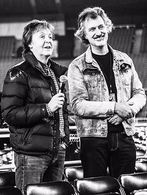 Simon Prentis with Paul McCartney
