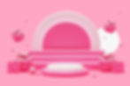 Pink podium with gift and shopping bag mega sale banner 3d background illustration.jpg
