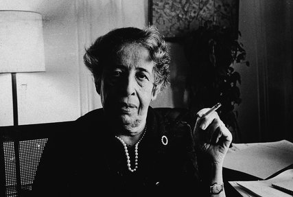 Hannah Arendt in her Manhattan apartment, 1972.