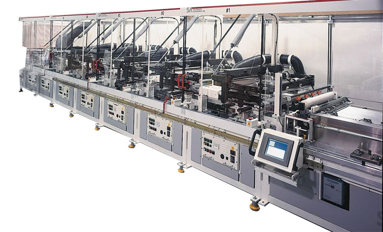 Model SX automatic screen printer